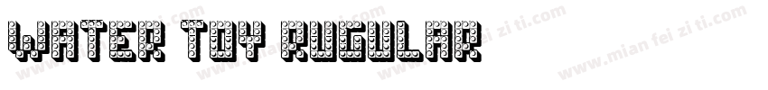 water toy rugular字体转换